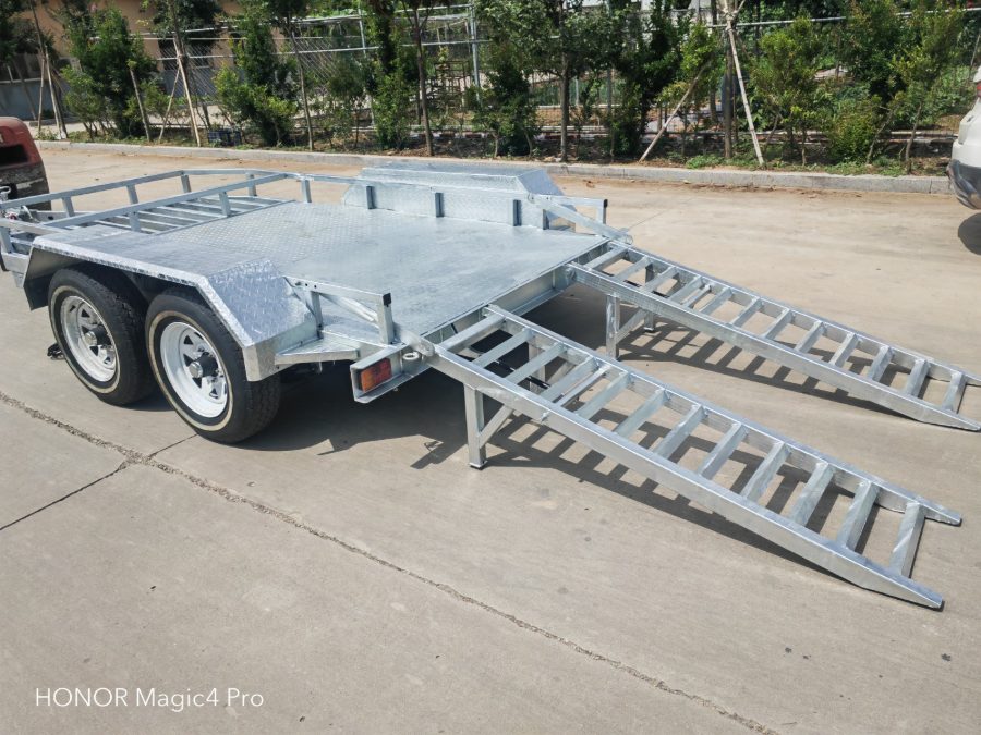 Remorque porte-engins galvanisée à chaud